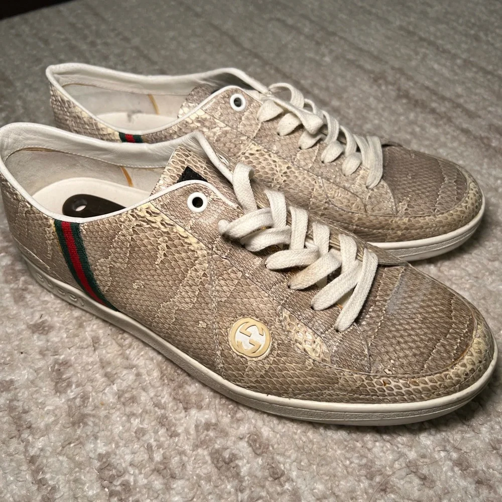 Gucci python sneakers - Picture 1 of 8